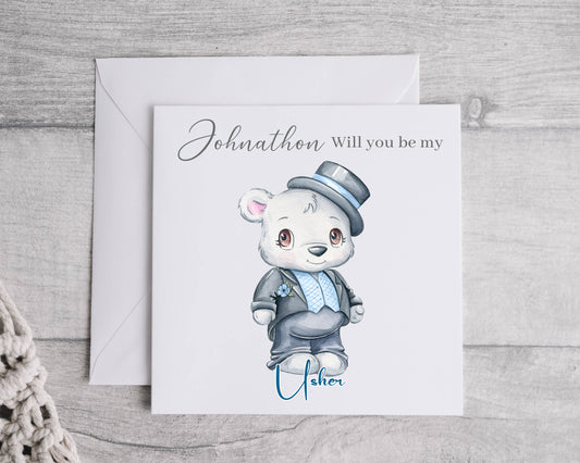 Will you be my Usher - Personalised