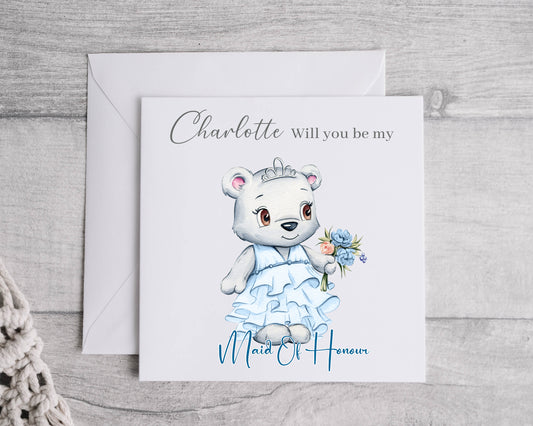 Will you be my Maid of Honor - Personalised